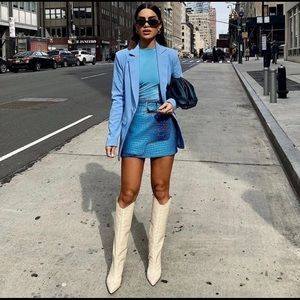 NEW Schutz Analeah Cream Knee High Leather Boots